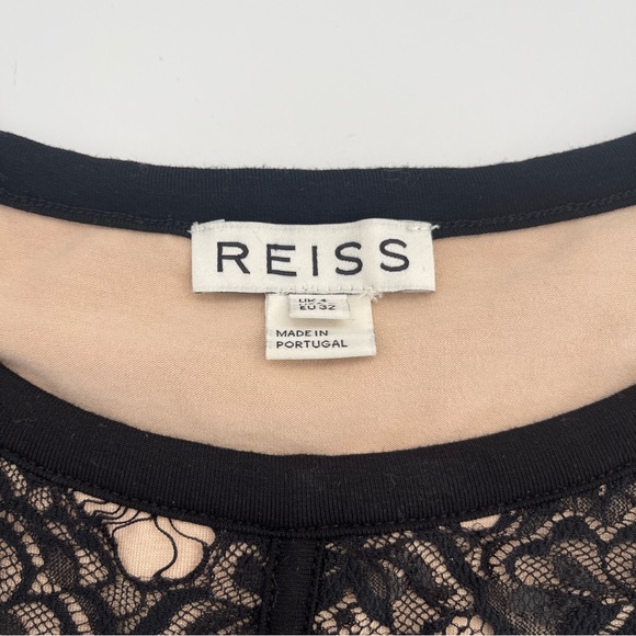 Reiss Elegant Black Lace Dress Size 0 - Picture 10 of 13